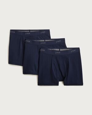 J. Crew Men's Stretch 4'' Boxer Briefs Shorts Three-Pack Navy Blue Size M NWB